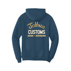 Navy Johwa Customs OG Logo Hoodie